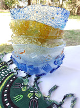 Load image into Gallery viewer, Fused Glass Artisan Textured Bowl, 5" diameter