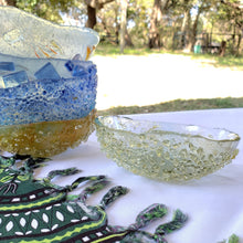 Load image into Gallery viewer, Fused Glass Artisan Textured Bowl, 5" diameter