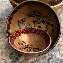 Load image into Gallery viewer, Wood Carved Painted Bowls
