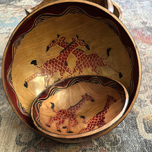 Load image into Gallery viewer, Wood Carved Painted Bowls
