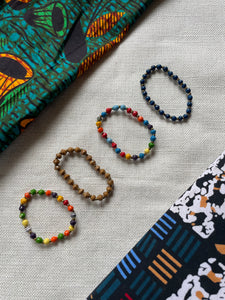 Bracelets - Single Strand Paper Bead Bracelet