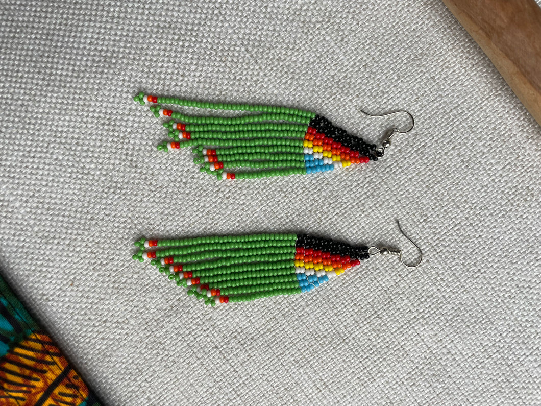 Earrings - Fringe Seed Bead (Multiple colors)