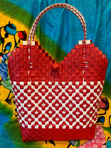 Handwoven Recycled Plastic Twine Bags