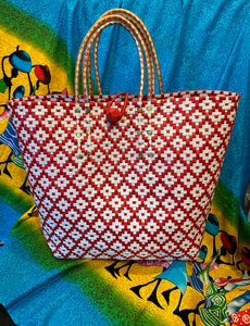 Handwoven Recycled Plastic Twine Bags