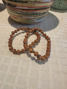 Bracelets - Single Strand Paper Bead Bracelet