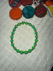 Bracelets - Single Strand Paper Bead Bracelet