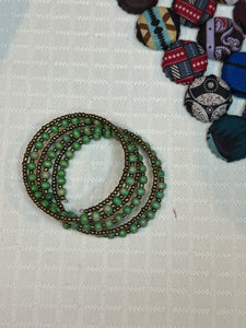 Bracelet - Beaded Wrap Bracelet (Multiple colors)