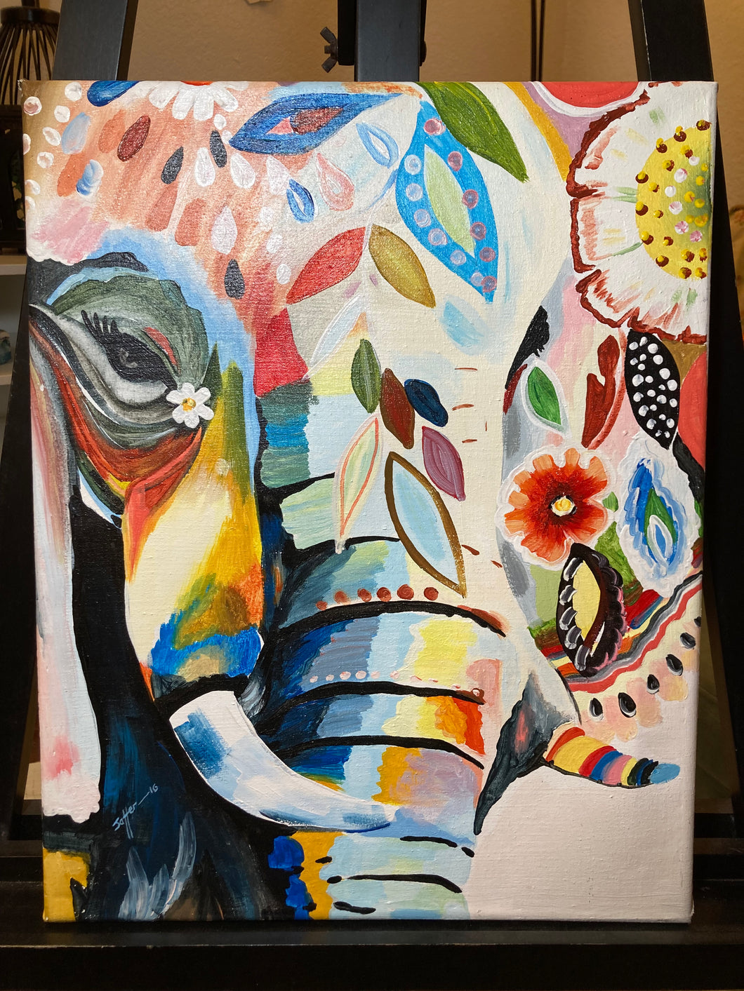 Painted artwork