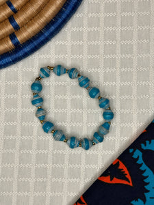 Bracelets - Single Strand Paper Bead Bracelet
