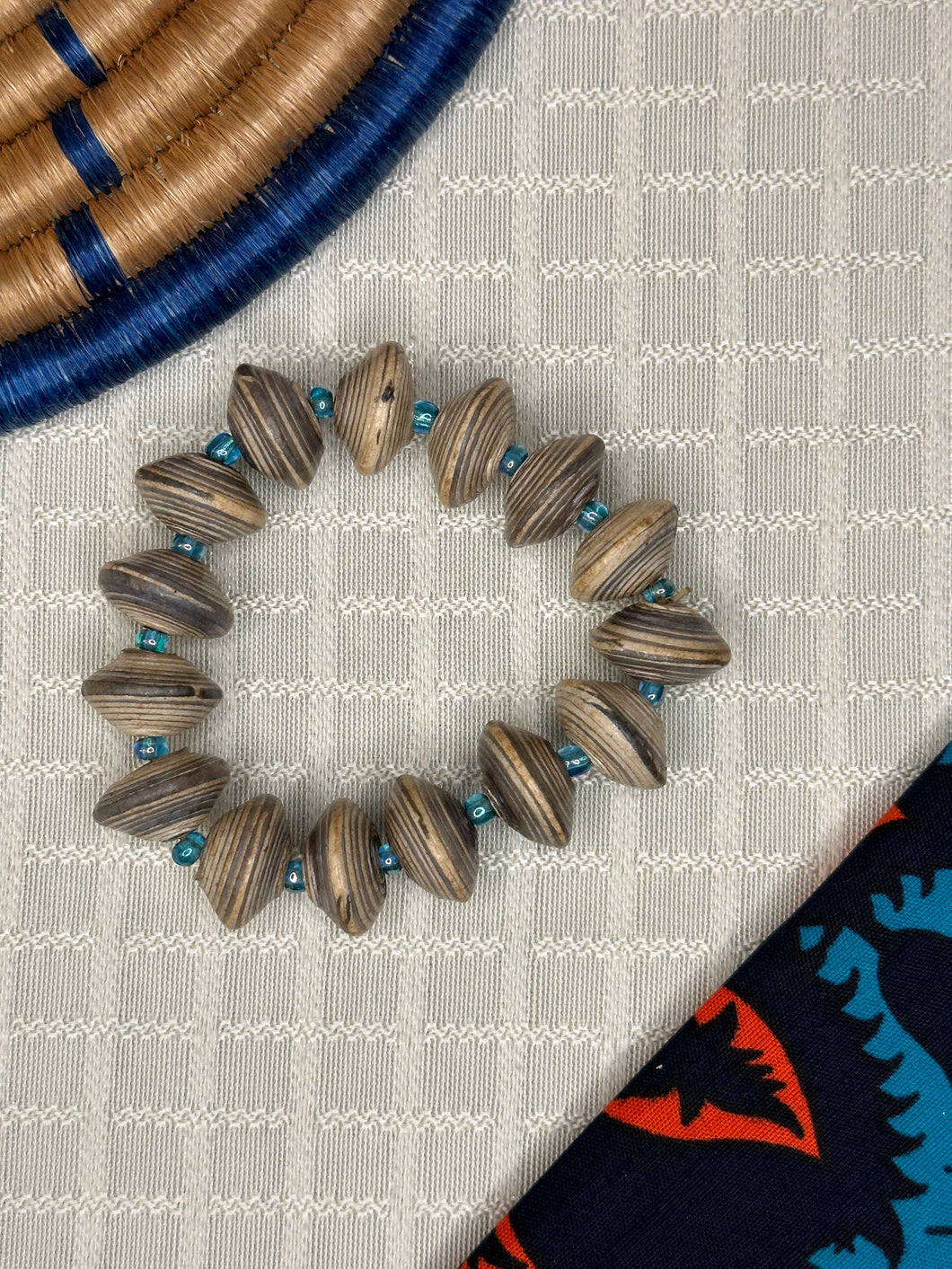 Bracelet: Large Paper Bead