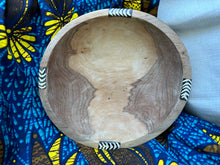 Load image into Gallery viewer, Wood Round Bowls with Bone inlay
