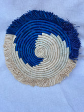 Load image into Gallery viewer, Basket - Flat woven trivet or wall hanging (Multiple colors)
