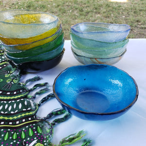 Fused Glass Bowls, Smooth 5" diameter