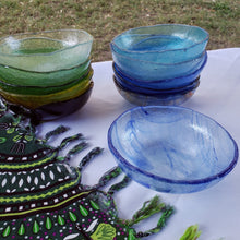 Load image into Gallery viewer, Fused Glass Bowls, Smooth 5&quot; diameter
