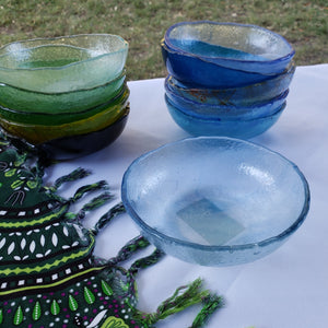 Fused Glass Bowls, Smooth 5" diameter
