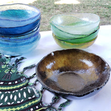 Load image into Gallery viewer, Fused Glass Bowls, Smooth 5&quot; diameter
