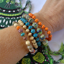 Load image into Gallery viewer, Bracelets - Single Strand Paper Bead Bracelet
