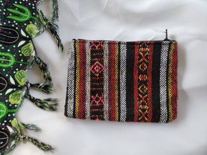 Bag: Woven Zip Pouch/Coin Purse - Small