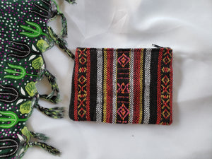 Bag: Woven Zip Pouch/Coin Purse - Small