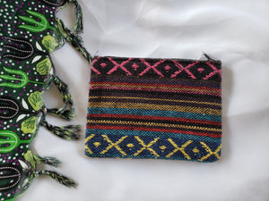 Bag: Woven Zip Pouch/Coin Purse - Small