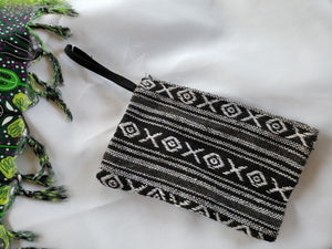 Bag:  Woven Zippered Pouch - Medium