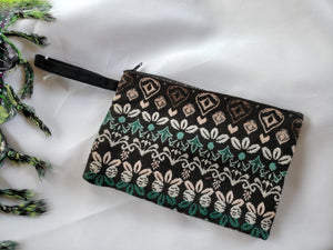 Bag:  Woven Zippered Pouch - Medium