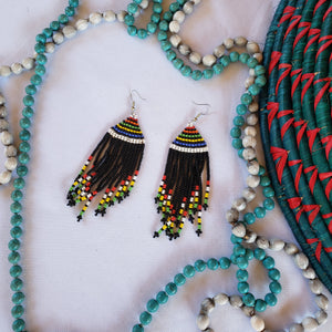Earrings - Fringe Seed Bead (Multiple colors)