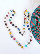 Load image into Gallery viewer, Kitenge fabric bead necklace
