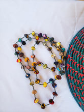 Load image into Gallery viewer, Kitenge fabric bead necklace
