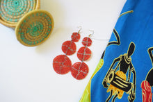 Load image into Gallery viewer, Earring - Large 3 Disc Seed Bead (Multiple colors)
