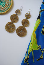 Load image into Gallery viewer, Earring - Large 3 Disc Seed Bead (Multiple colors)
