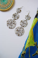 Load image into Gallery viewer, Earring - Large 3 Disc Seed Bead (Multiple colors)
