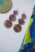 Load image into Gallery viewer, Earring - Large 3 Disc Seed Bead (Multiple colors)
