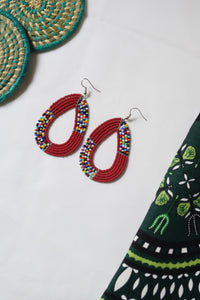 Earring - Masai style (Multiple colors)