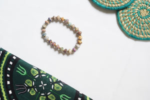 Bracelets - Single Strand Paper Bead Bracelet