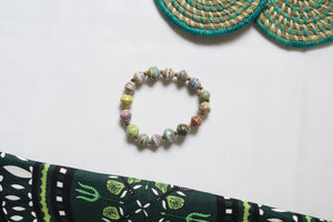 Bracelets - Single Strand Paper Bead Bracelet