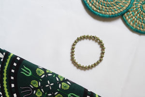Bracelets - Single Strand Paper Bead Bracelet