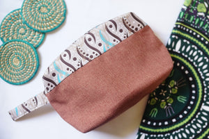 Bag: Makeup Bag with Wristlet Strap
