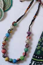 Load image into Gallery viewer, Necklace - Extra large paper bead Tie necklace
