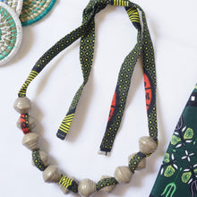 Load image into Gallery viewer, Necklace - Extra large paper bead Tie necklace
