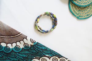 Bracelet - Paper Bead Wrap Bracelets (Multiple colors)
