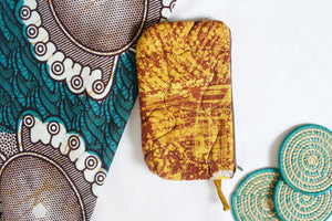 Bag: Kitenge Quilted Zipper Pouch