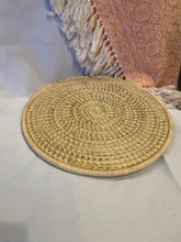 Load image into Gallery viewer, Basket - Flat woven trivet or wall hanging (Multiple colors)
