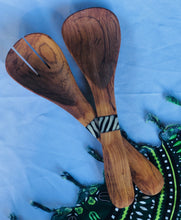 Load image into Gallery viewer, Wood Salad/ Serving Tongs
