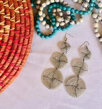 Load image into Gallery viewer, Earring - Large 3 Disc Seed Bead (Multiple colors)
