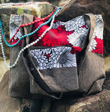 Load image into Gallery viewer, Bag: Large Canvas Tote Bag with Zipper pouch
