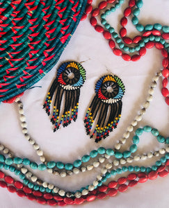Earrings - Fringe Seed Bead (Multiple colors)