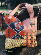 Load image into Gallery viewer, Bag:  Large Zip Top Kitenge Canvas Tote Bag
