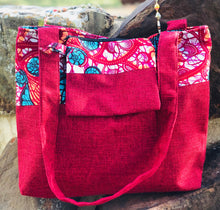 Load image into Gallery viewer, Bag: Large Canvas Tote Bag with Zipper pouch
