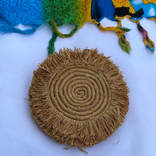 Load image into Gallery viewer, Baskets: Woven Fringe Edged Coaster Set
